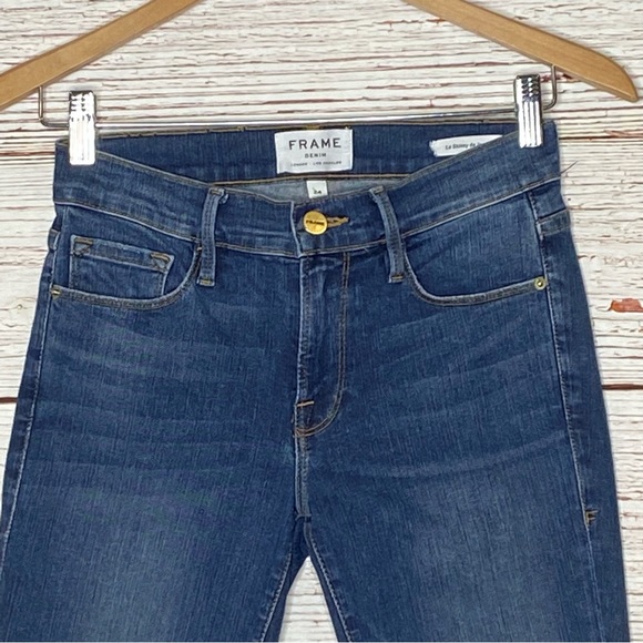 Frame Denim Le High Skinny de Jeanne Jeans in Woodbine Sz 24 - Picture 4 of 15